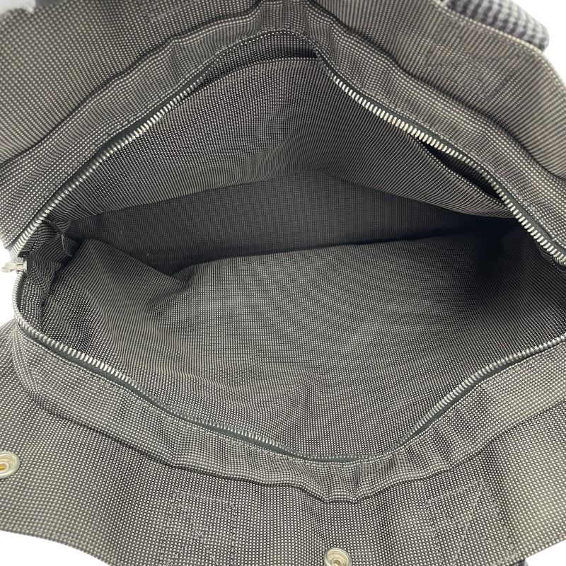 エルメス HERMES エールライントートMM グレー ナイロンキャンバス