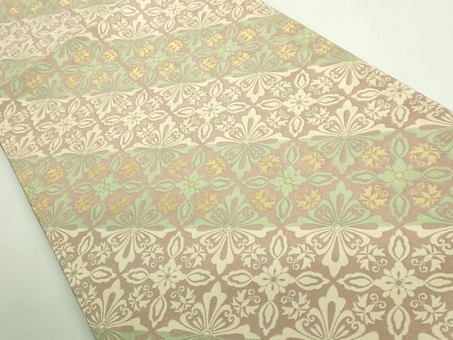 平和屋着物● 上 西陣最高峰 北尾織物匠 九寸開き名古屋帯 花菱 しづはた kh 6