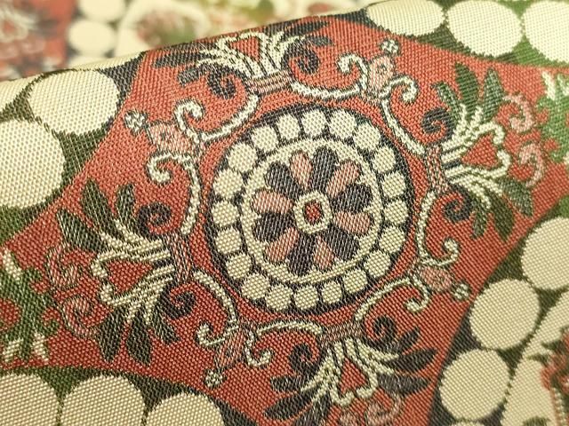 平和屋着物○極上 龍村美術織物 たつむら 全通柄袋帯 獅子狩文錦 逸品