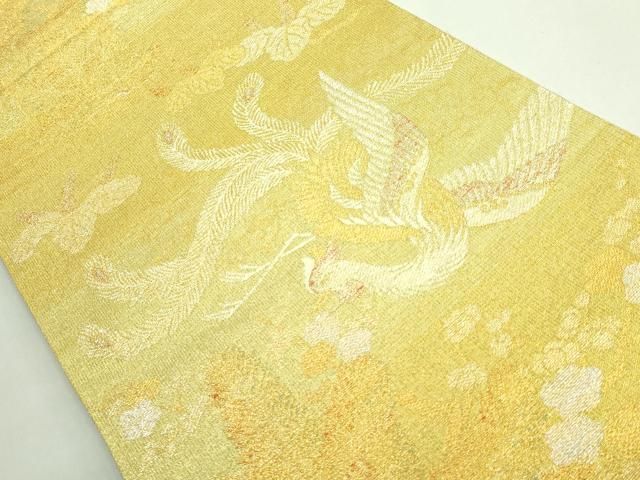 平和屋着物○極上 桝屋高尾 ねん金綴錦 六通柄袋帯 松梅鳳凰文 金銀糸