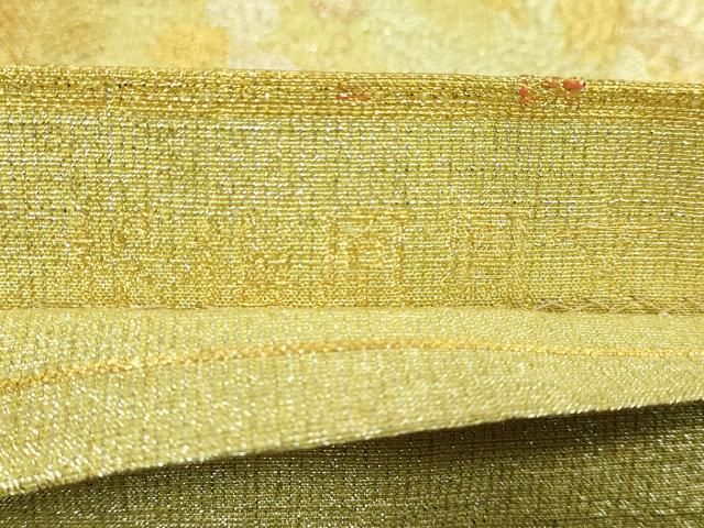 平和屋着物○極上 桝屋高尾 ねん金綴錦 六通柄袋帯 松梅鳳凰文 金銀糸