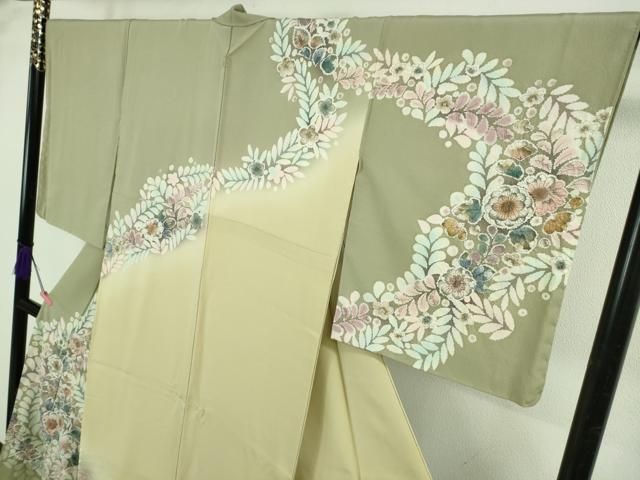  平和屋着物● 上 訪問着 作家物 辻が花 暈し染め ♥ kh 6 訪問着 付け下げ 着物