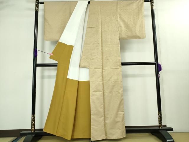 平和屋着物○極上 お召 葡萄唐草文 蒸栗色地 逸品 DZAB2597kh6 - メルカリ