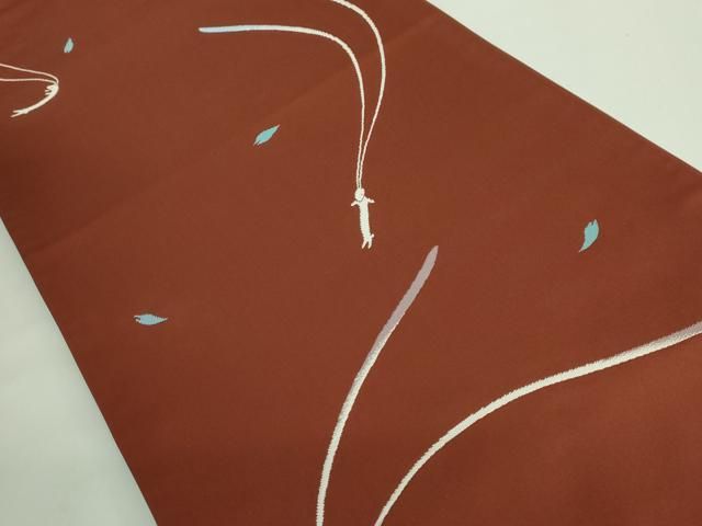 平和屋着物○極上 世界的人形師 辻村寿三郎 ジュサブロー 六通柄袋帯