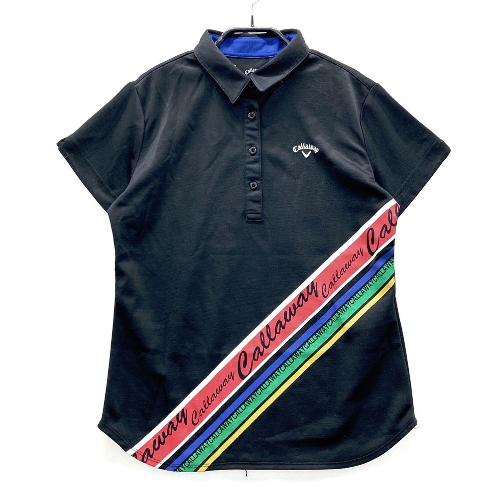 サイズ：L CALLAWAY キャロウェイ 半袖ポロシャツ ブラック系