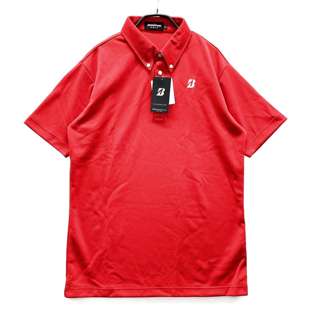 サイズ：M BRIDGESTONE GOLF ブリヂストンゴルフ 半袖ポロシャツ