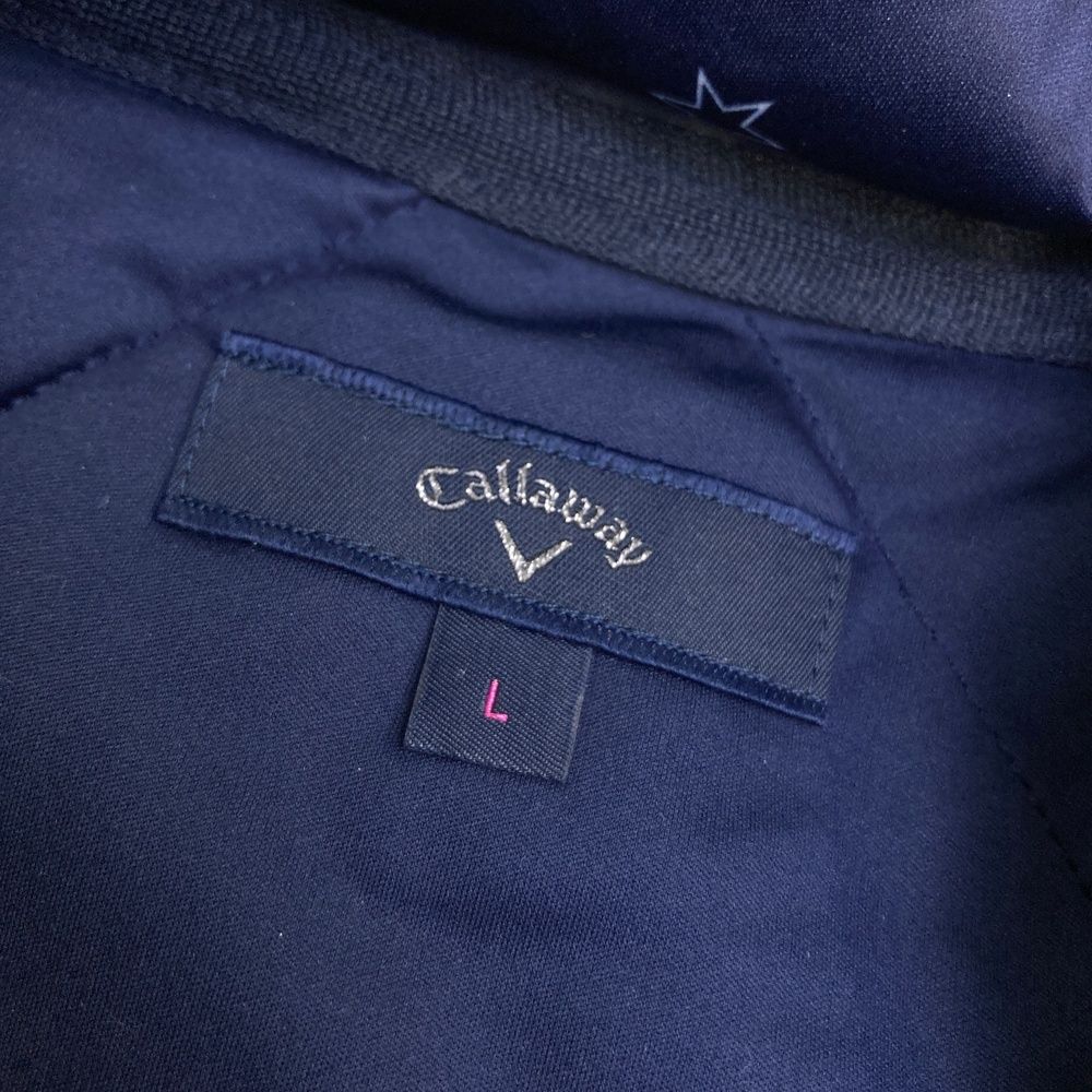 サイズ：L CALLAWAY キャロウェイ 2WAY中綿 長袖ジャケット 星柄