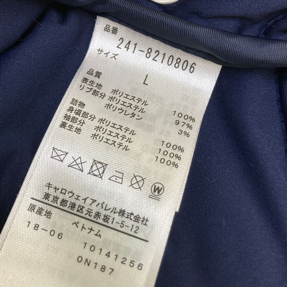 サイズ：L CALLAWAY キャロウェイ 2WAY中綿 長袖ジャケット 星柄