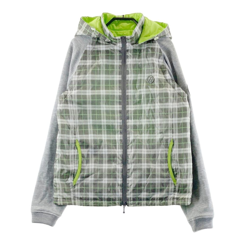 サイズ 1 23区GOLF ニジュウサンクゴルフ 2 WAY 中綿ジャケット チェック柄 グレー系 ゴルフウェア レディース ストスト