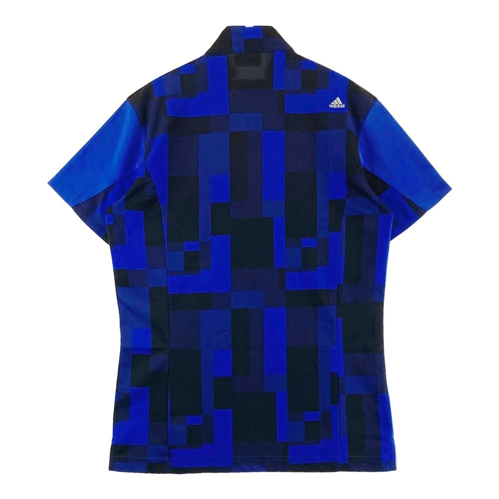 サイズ：M ADIDAS GOLF アディダスゴルフ ハーフジップ 半袖Tシャツ 総