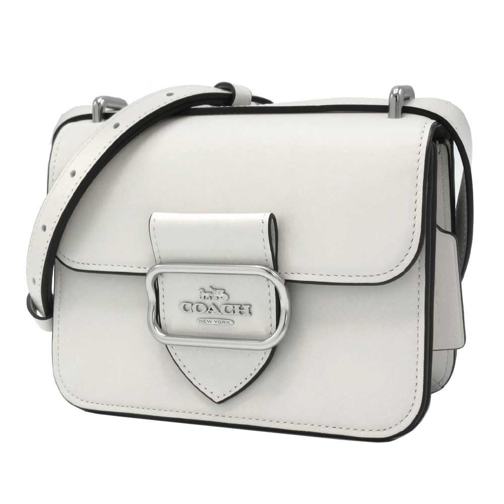 未使用級　現行 コーチ ショルダーバック　モーガン スクエア クロスボディ　白 コーチファクトリー COACH FACTORY コーチ アウトレット バッグ