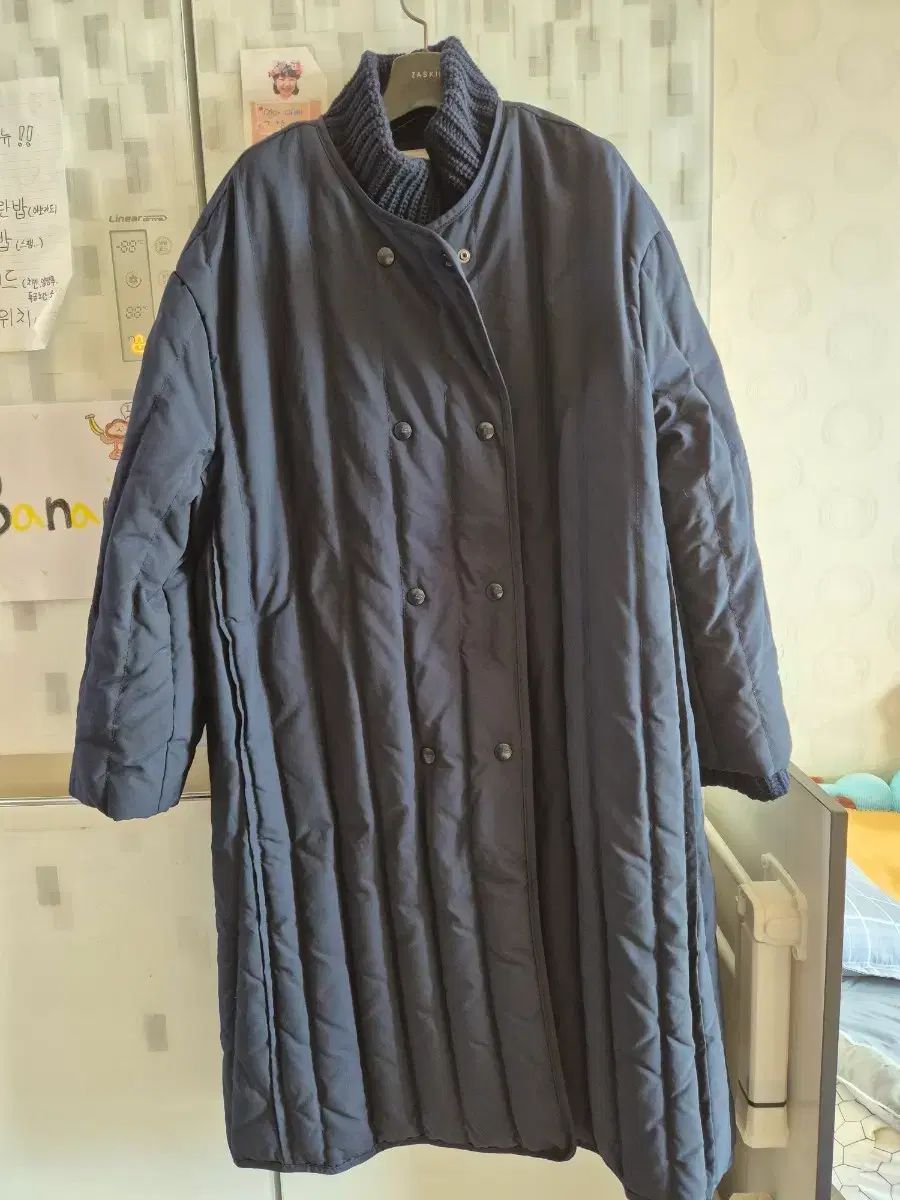 スタジオ トムボーイ ネイビー ロング ダウンコート F