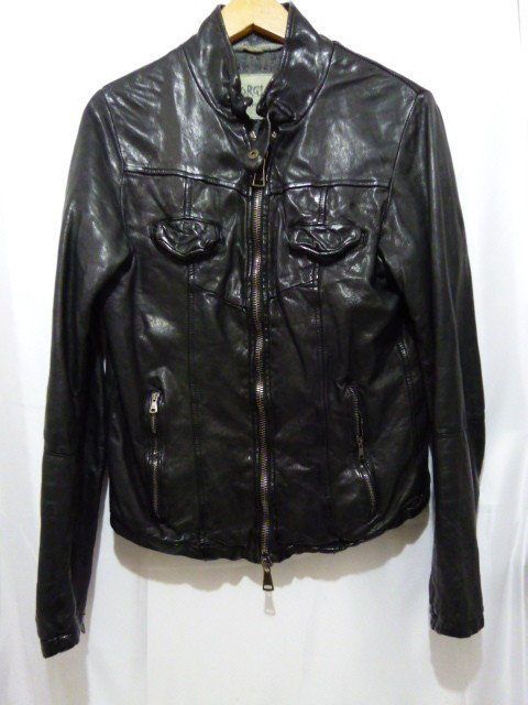 GIORGIO BRATO ジョルジオブラット フルジップラムレザージャケット