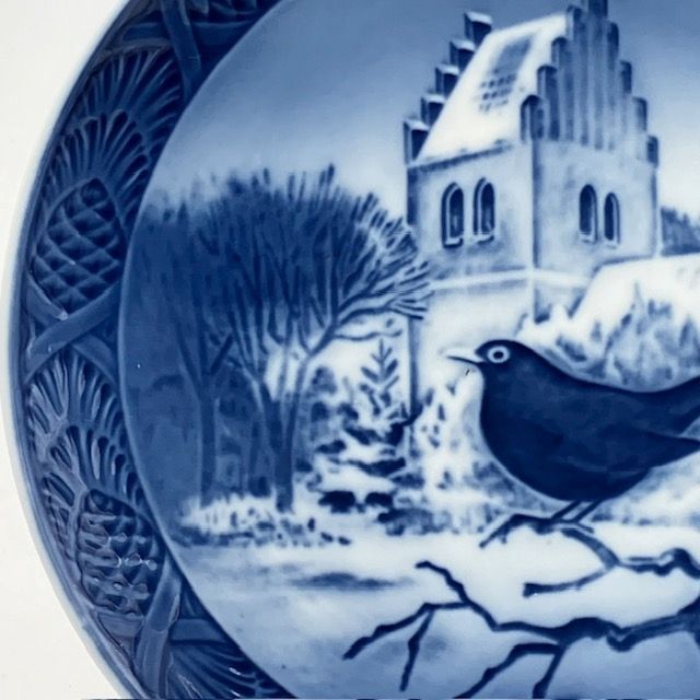 ロイヤルコペンハーゲン イヤープレート 1966年 「Blackbird at