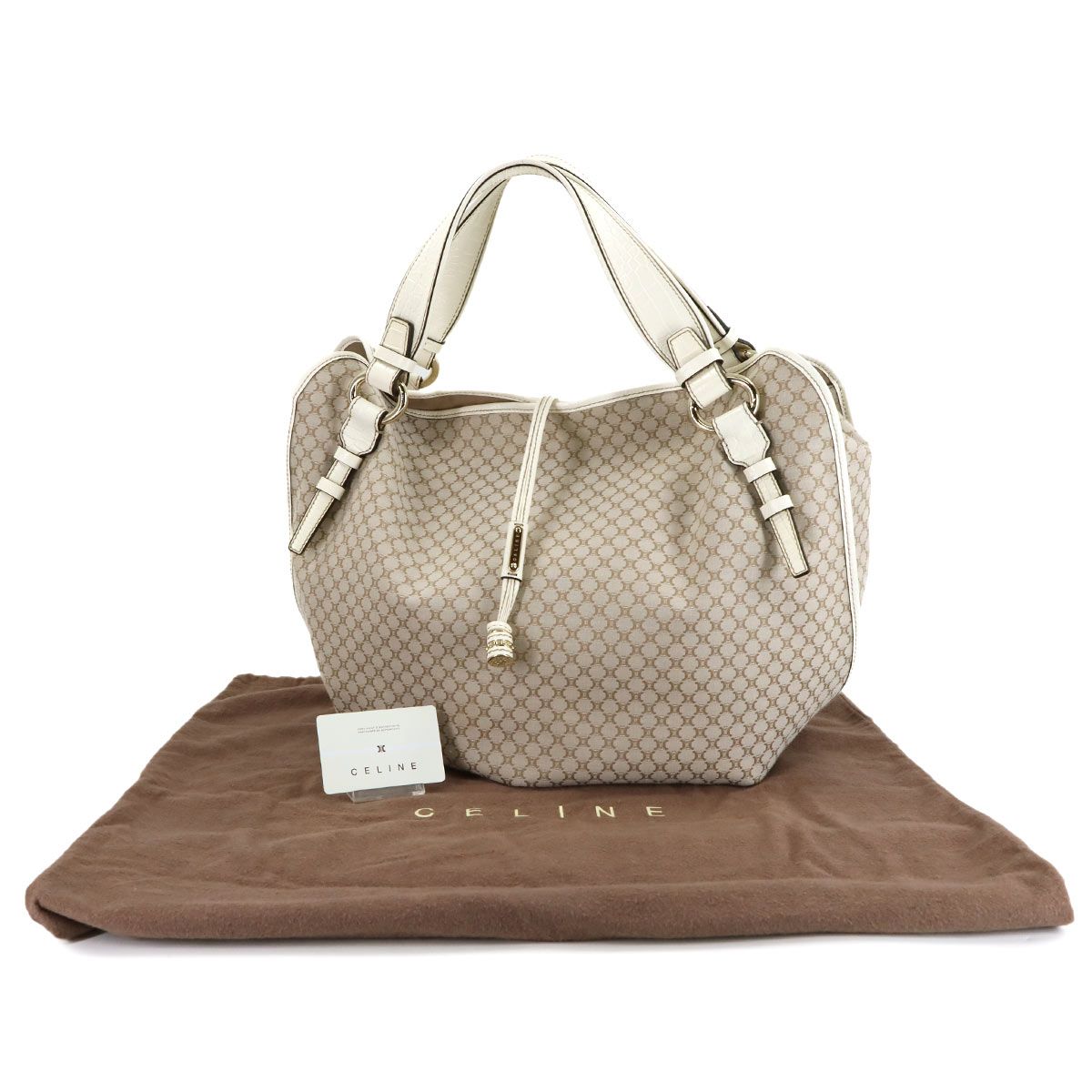 新品同様 セリーヌ CELINE ビタースウィート トート バッグ キャンバス