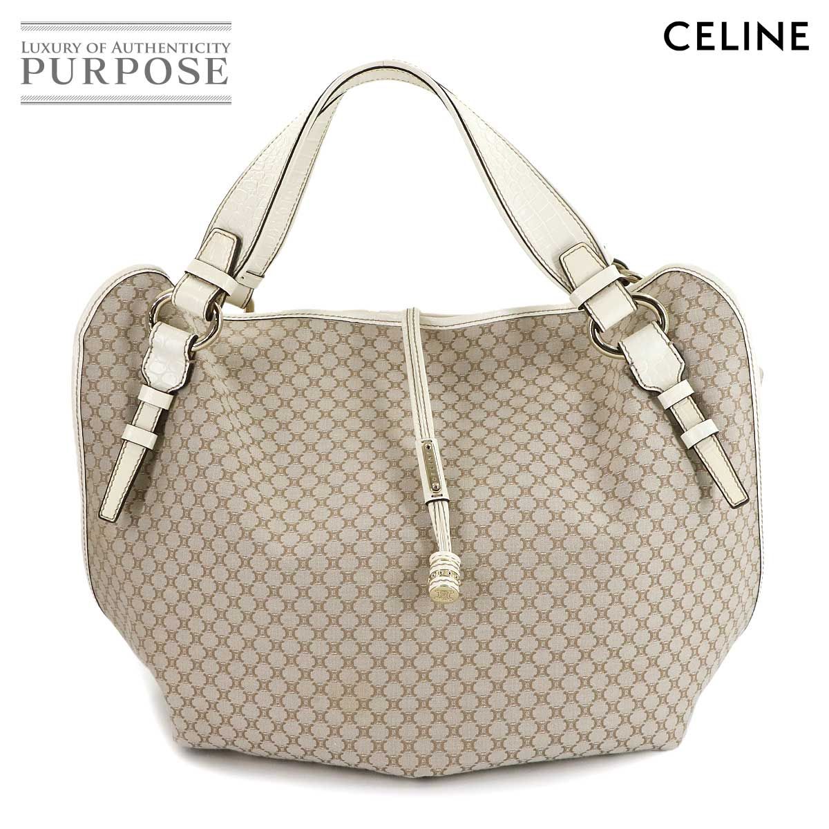 新品同様 セリーヌ CELINE ビタースウィート トート バッグ キャンバス 