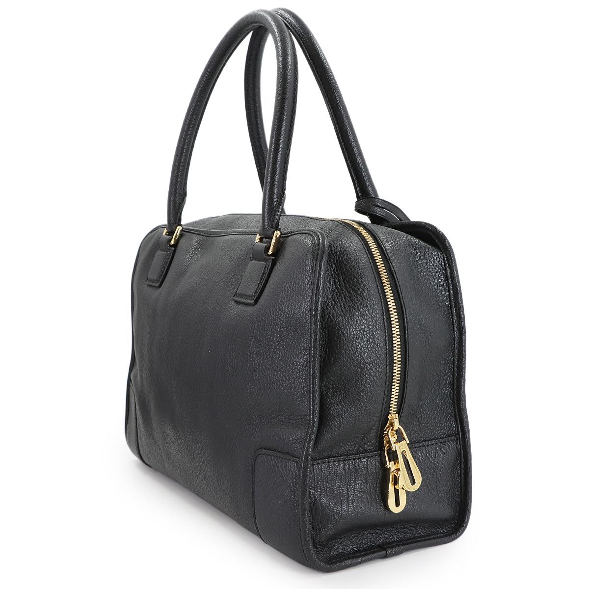 新品同様 ロエベ LOEWE アマソナ 36 ハンド バッグ レザー ブラック