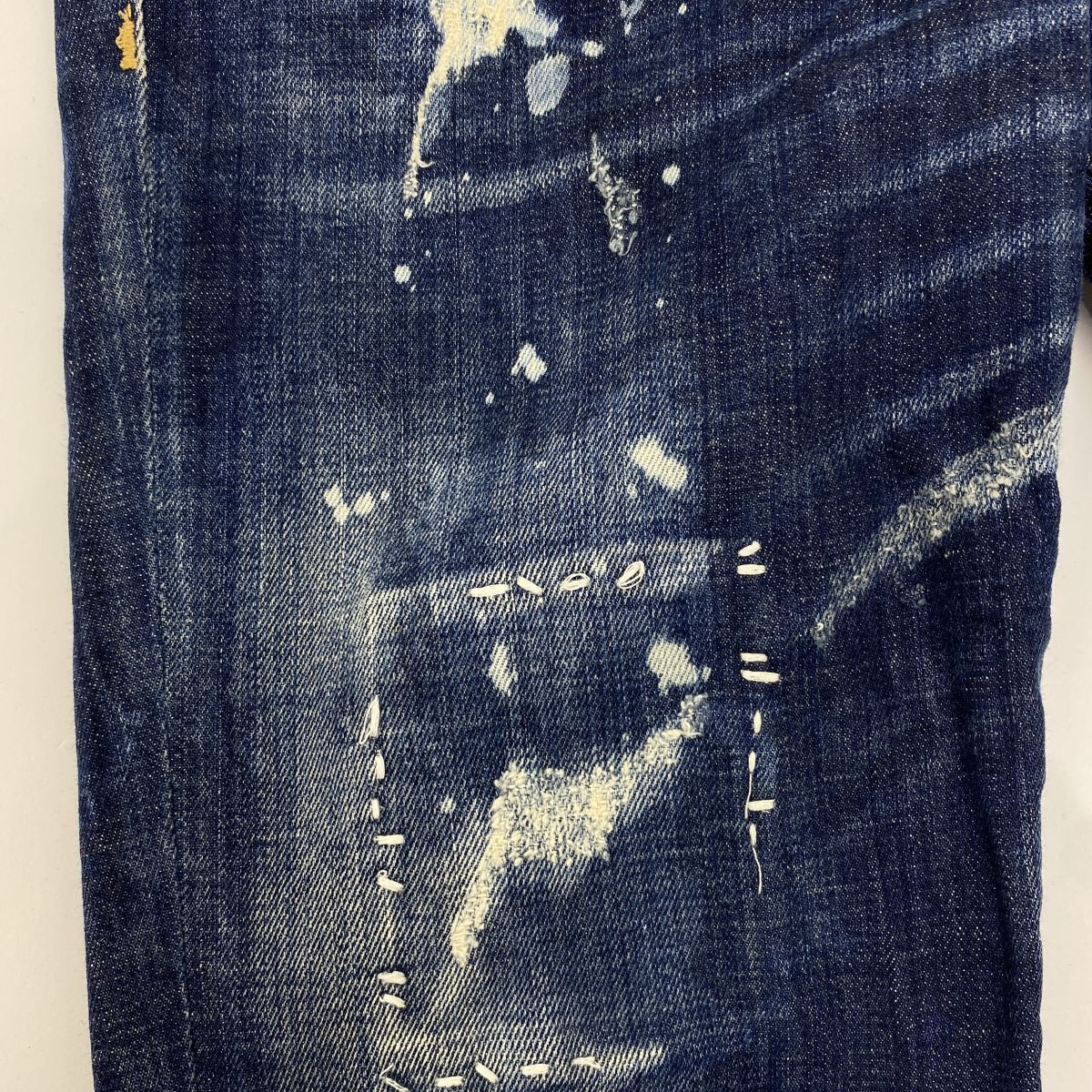 スキニーデニムパンツ ボタンフライ