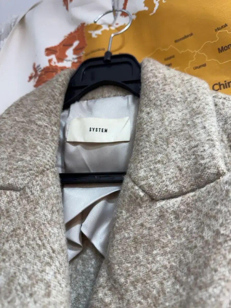 SYSTEM システム ベージュ コート