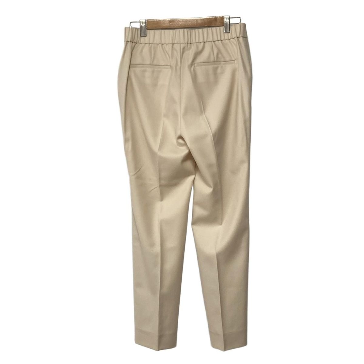 theory luxe セオリーリュクス パンツ サイズ42 L レディース アイボリー フルレングス