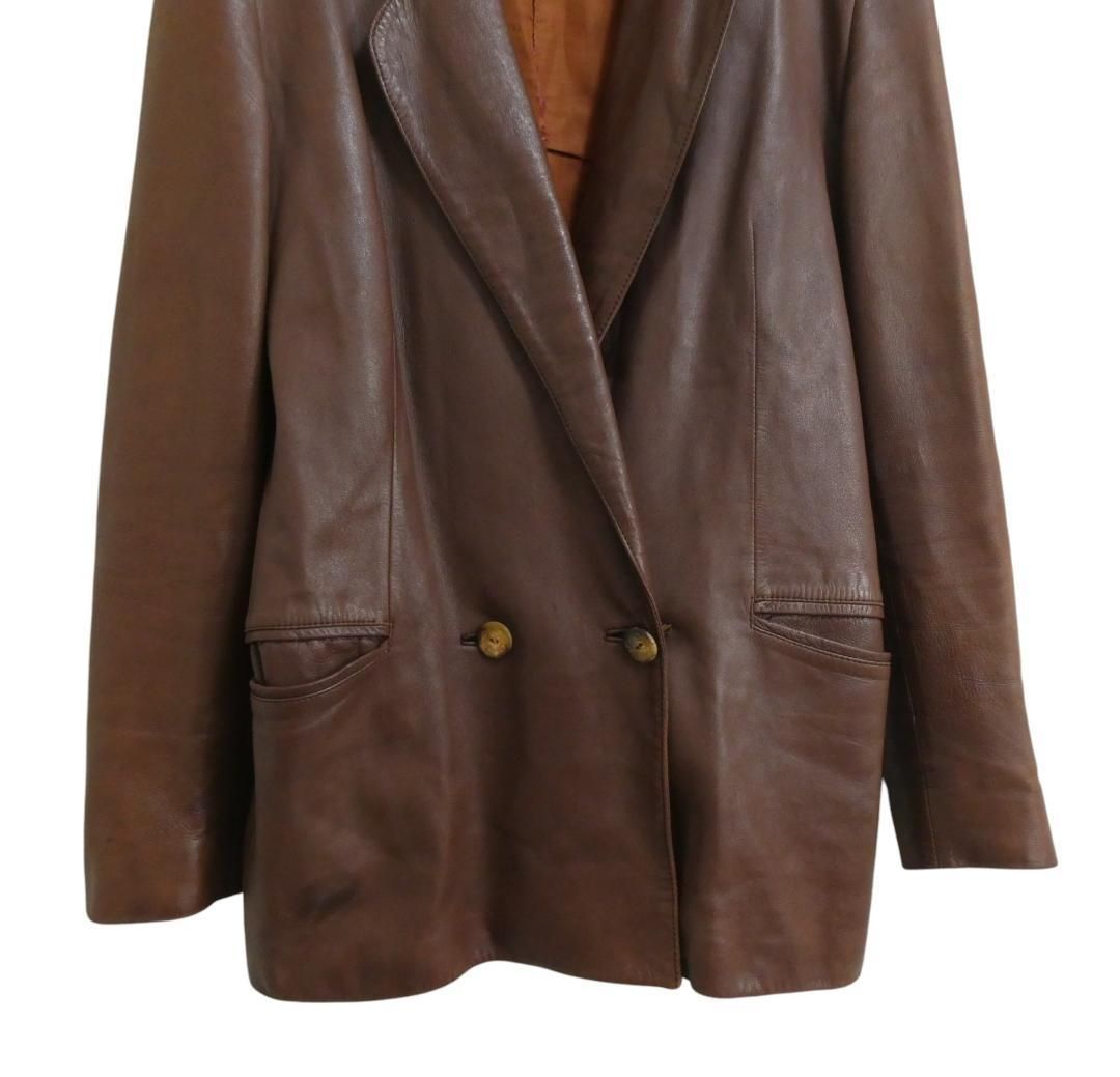 LOEWE レザーテーラードジャケット 52 ベージュ ロエベ テーラード テーラード ジャケット（ウール） ブラウン - LOEWE