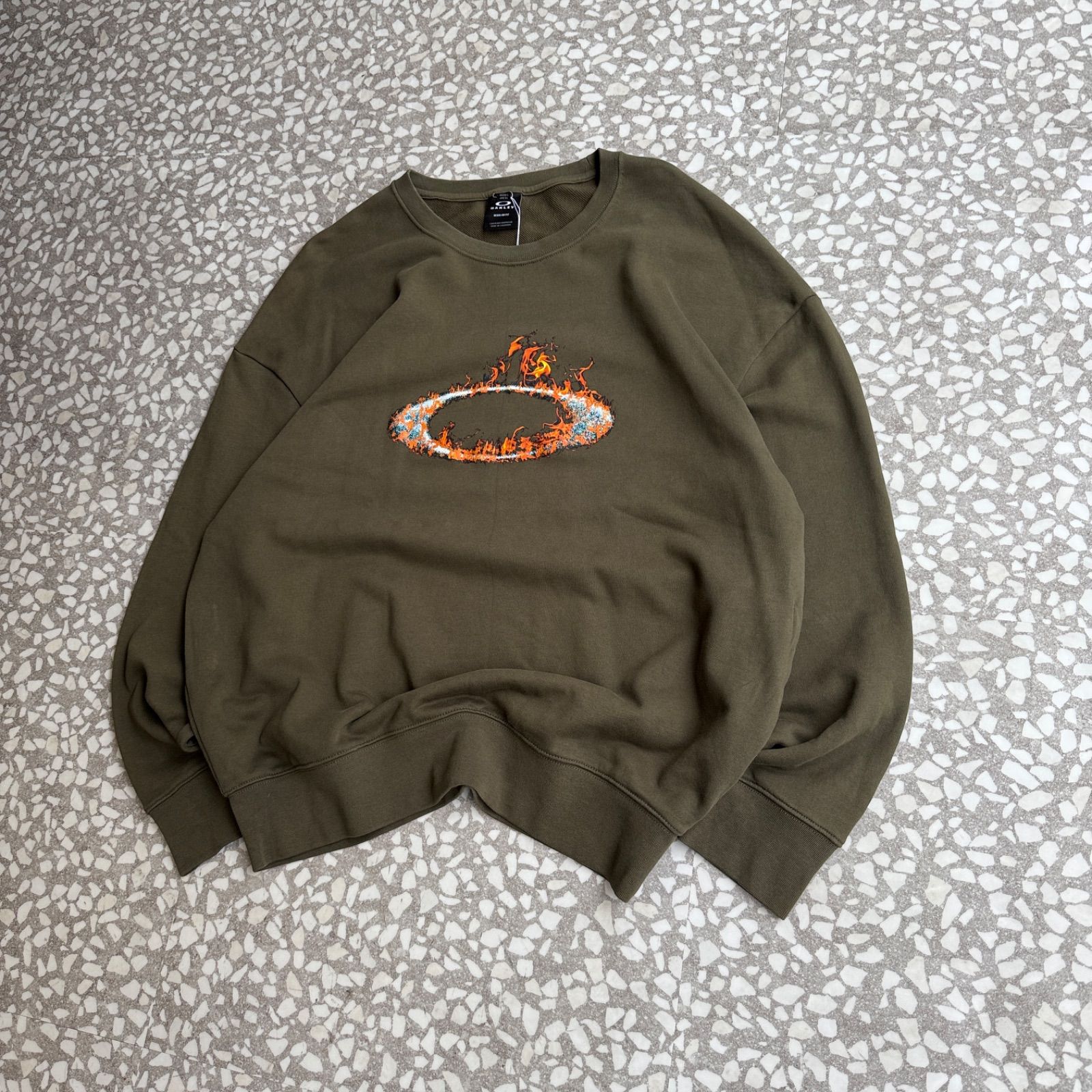 Oakley / flame design sweat オークリー フレームデザイン ビッグロゴ