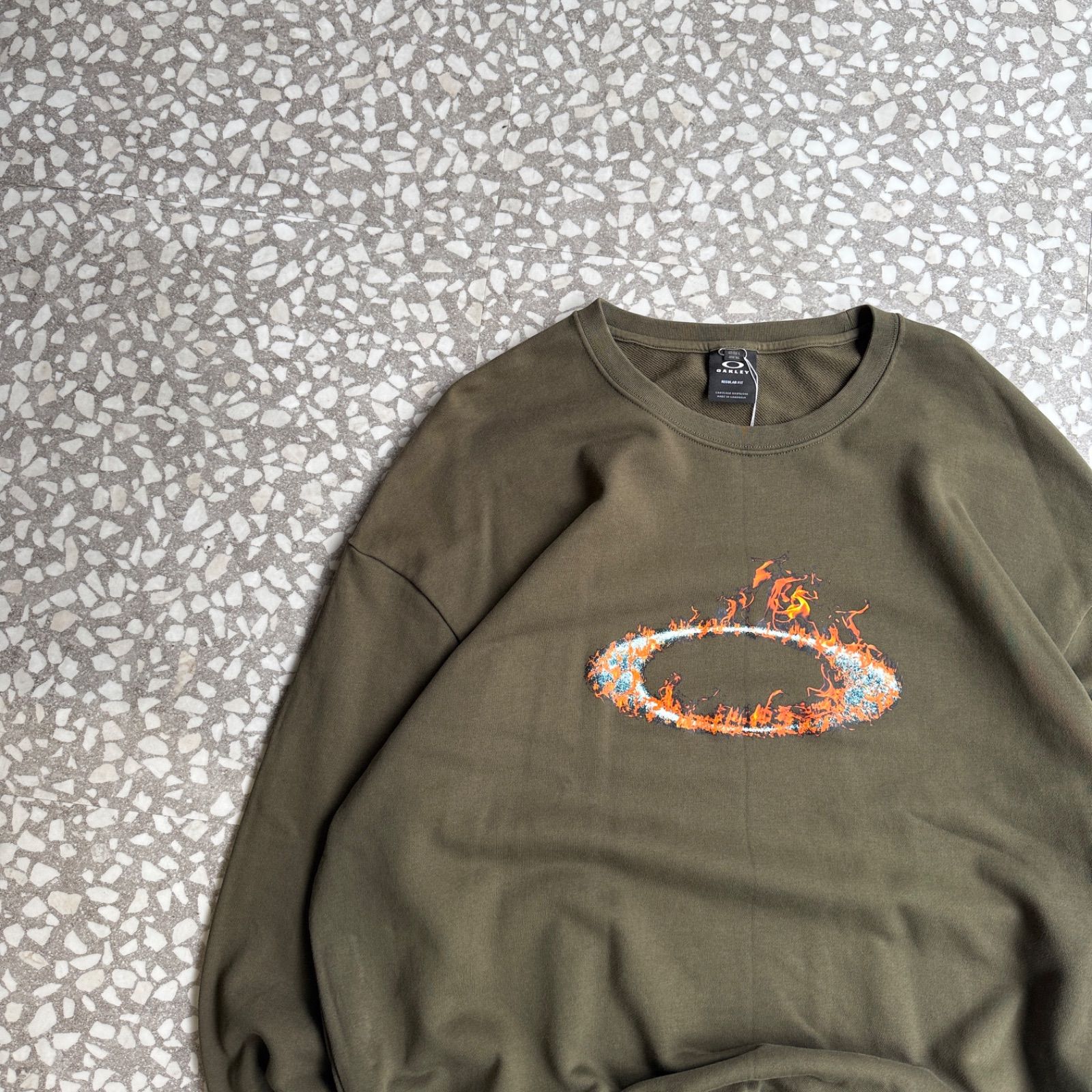 Oakley / flame design sweat オークリー フレームデザイン ビッグロゴ