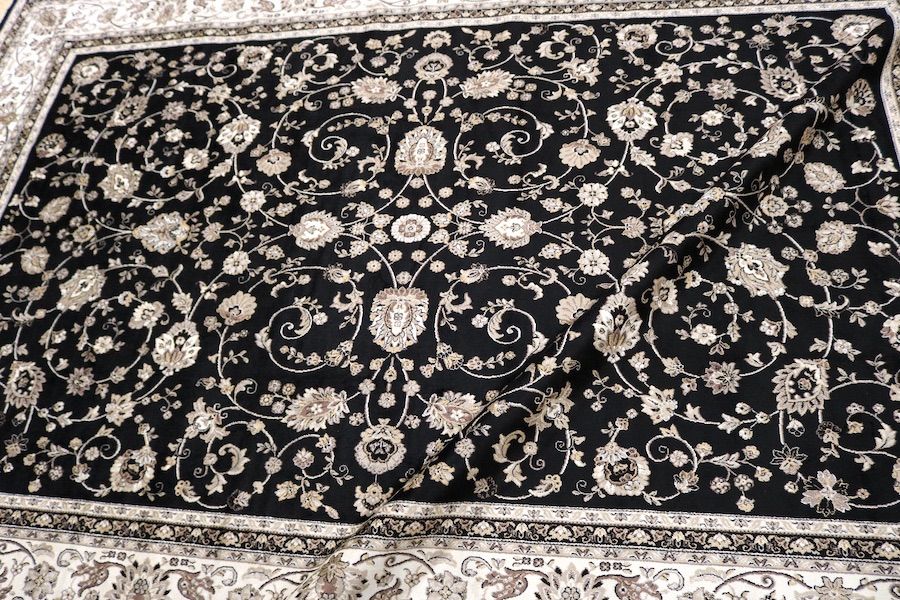 ペルシャ柄絨毯 200×290 新品未使用 6畳 大判ラグ カーペット 訳あり