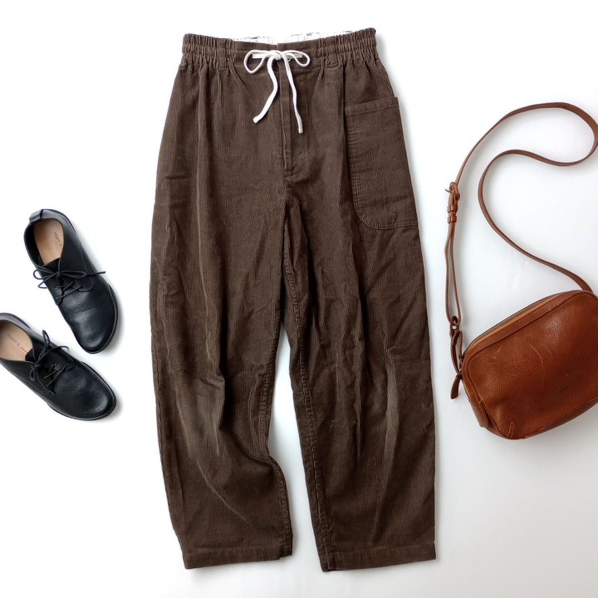 atelier naruse アトリエナルセ cotton corduroy balloon pants