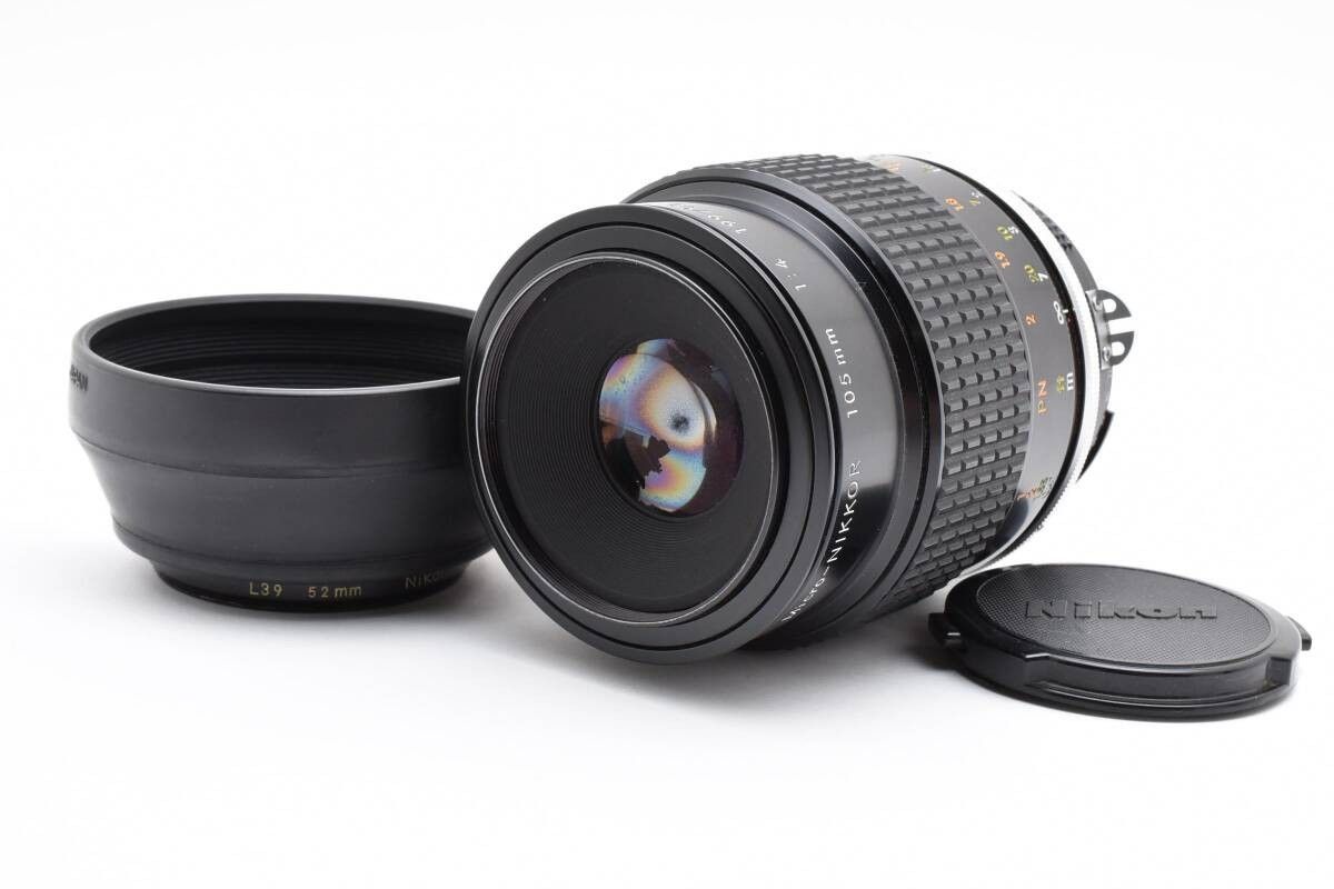 Nikon ニコン Ai Micro Nikkor 105mm F/4 Black レンズ Nikon F 【公式