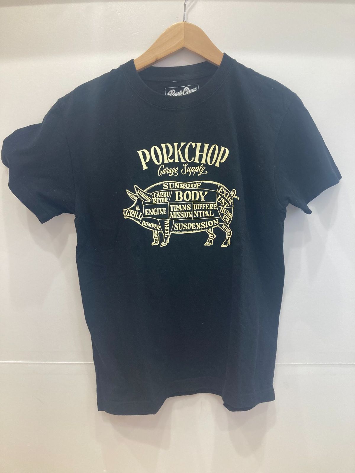 PORKCHOP GARAGE SUPPLY PORK FRONT TEE BLACK サイズ M ポーク