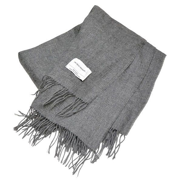 THE INOUE ザイノウエブラザーズ アルパカ ノンブラッシュ ツイストフリンジ ストール 大判フリンジマフラー