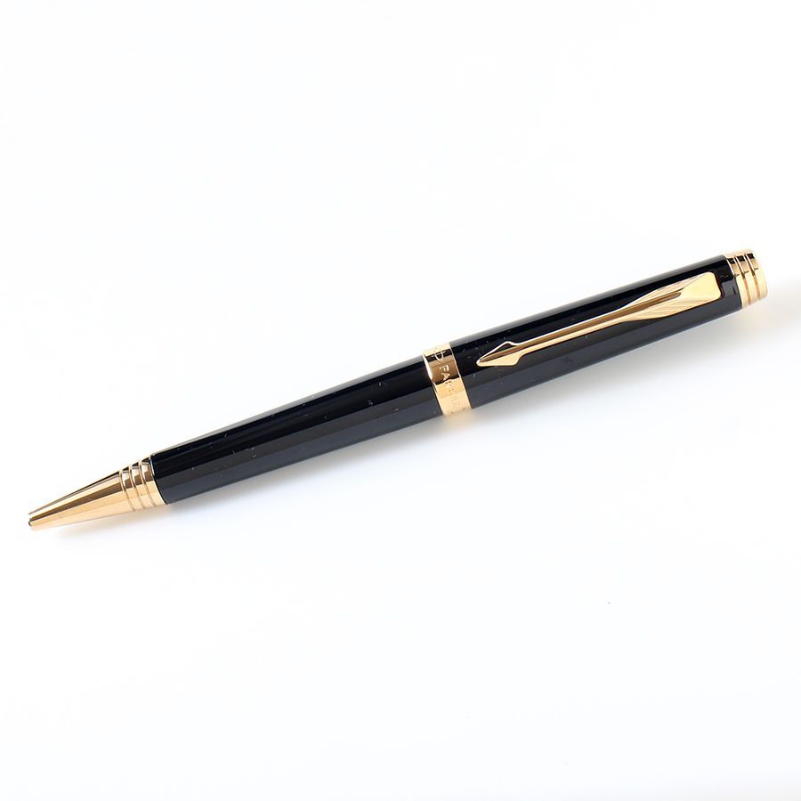 PARKER パーカー ボールペン プリミエ ケース付き 筆記 済み ブラック ゴールド 黒