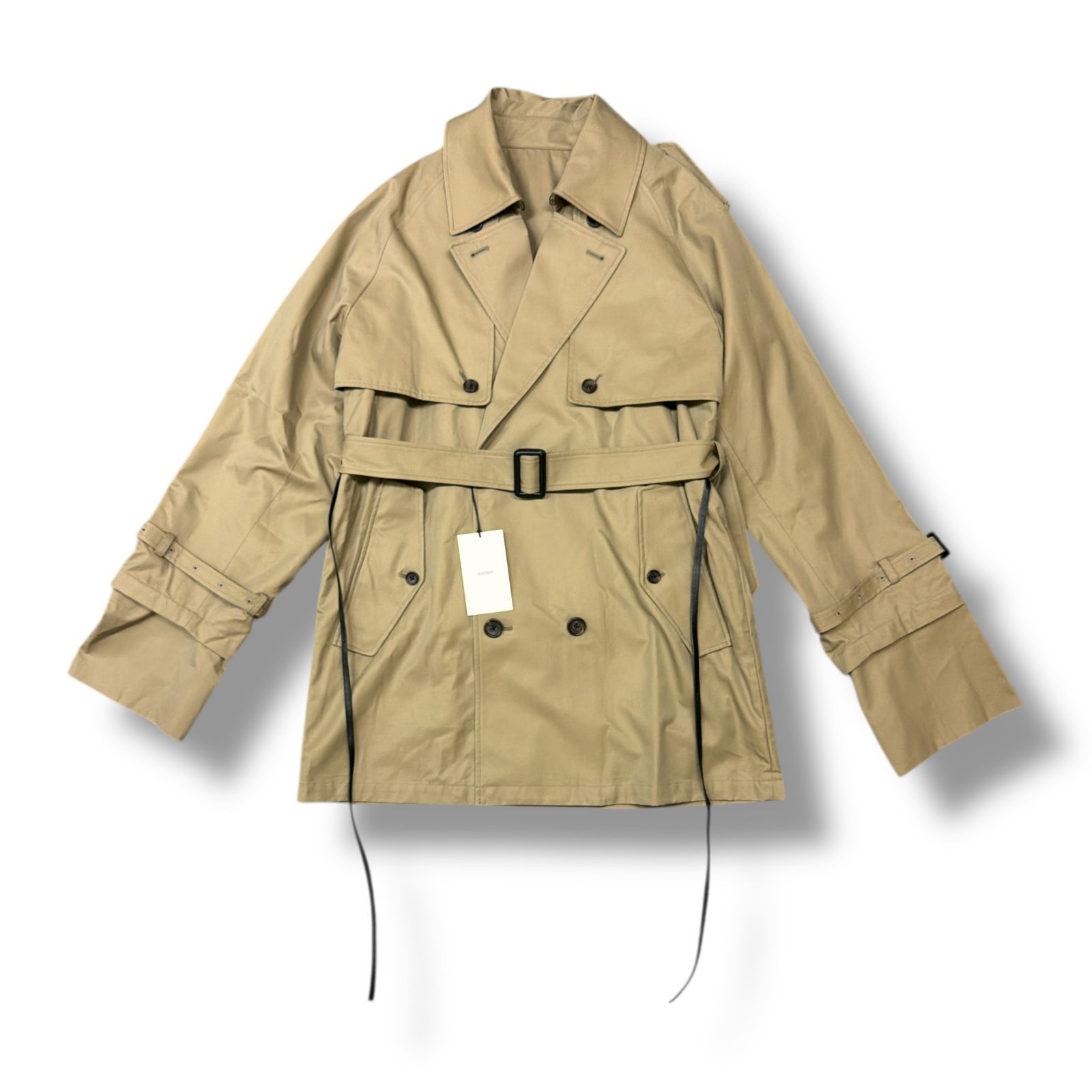 参考上代162800円 未使用 stein(ssstein) LAYAERED SHORT TRENCH COAT