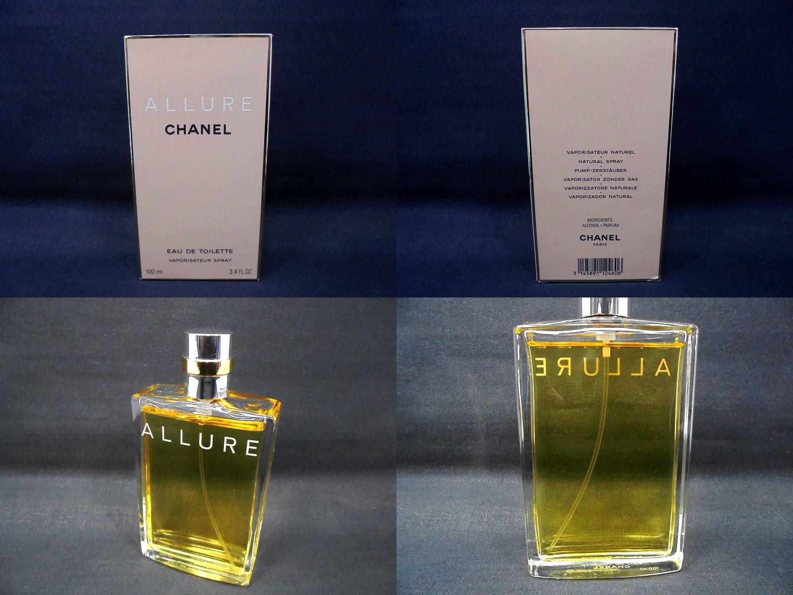 26 g 024 x ♥品 CHANEL ｼｬﾈﾙ ALLURE ｱﾘｭｰﾙ EAU DE ｵｰﾄﾞﾄﾜﾚ 100 ml 香水
