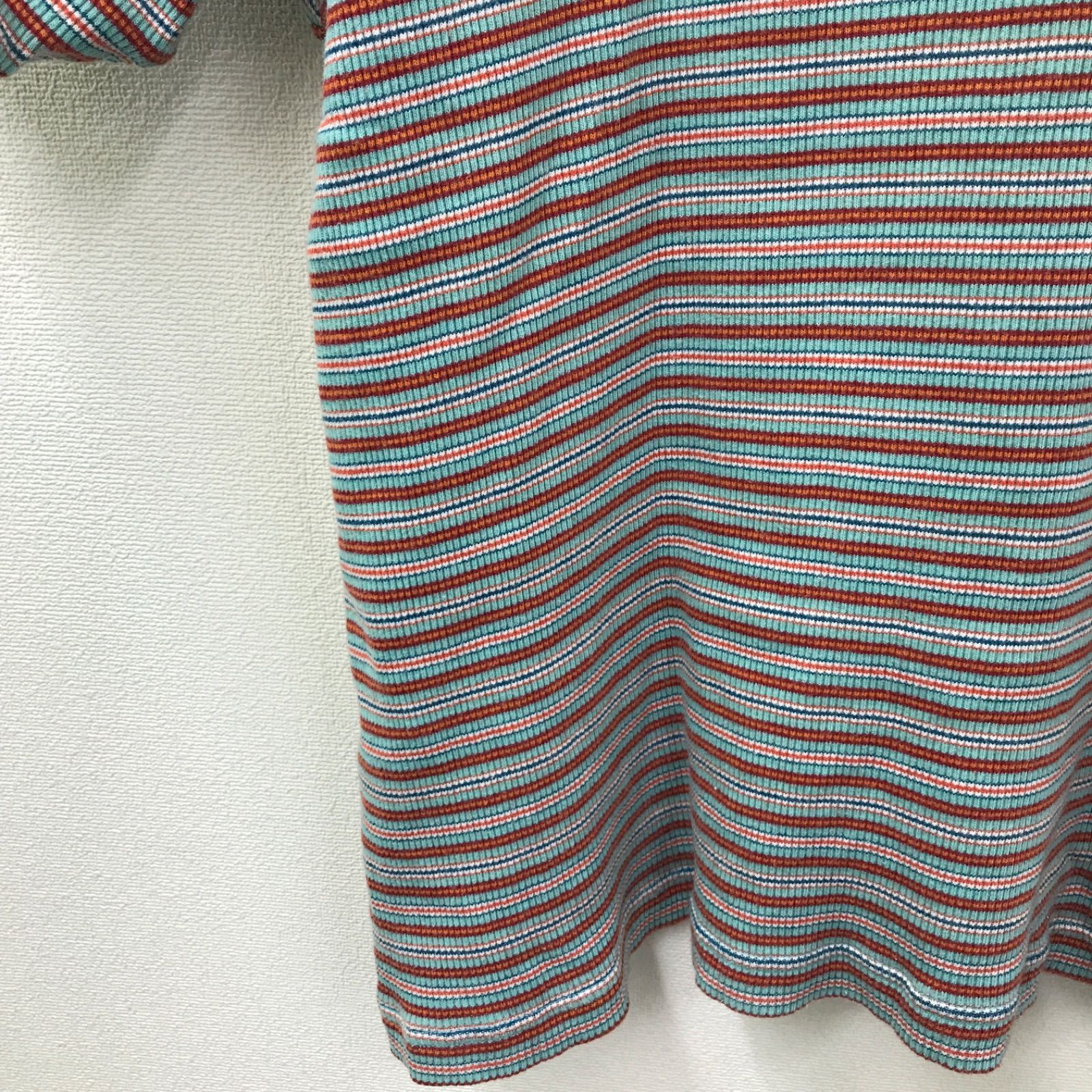 M12069 90s HANG TEN ハンテン マルチボーダー Tシャツ コットン 中国