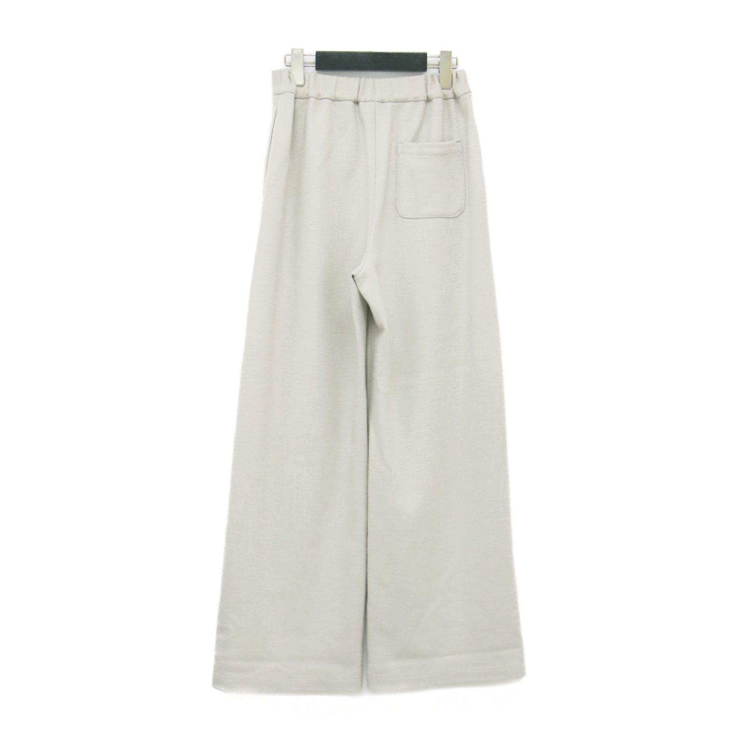 theory luxe セオリーリュクス パンツ ベージュ サイズ S 34 XS 24秋冬 ウール ジャージ ストレートパンツ DAHLIA JERSEY BREDA ワイドパンツ プルオン ウエストゴム 日本製 レディース