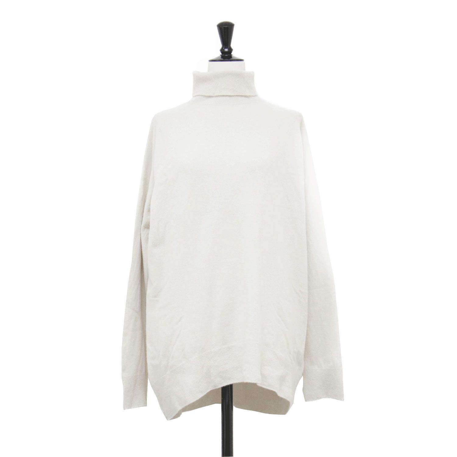 MUSE de Deuxieme Classe ミューズ ドゥ ドゥーズィエムクラス ニット ベージュ サイズ 22秋冬 タートルネック プルオーバー CAPRI ウール 日本製 トップス セーター レディース