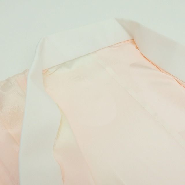  百華 Y 4317 単衣 正絹 仕付け糸 半襟 居敷当て付 桜 手縫い仕立て 振袖用 長襦袢 長襦袢 長襦袢 半襦袢