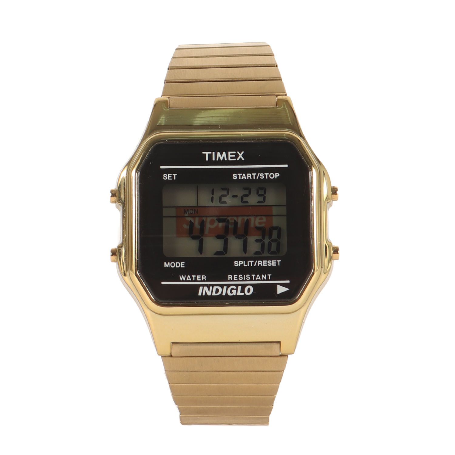 Supreme シュプリーム TIMEX デジタル 腕時計 ウォッチ Digital Watch ゴールド コラボ アイテム メンズ
