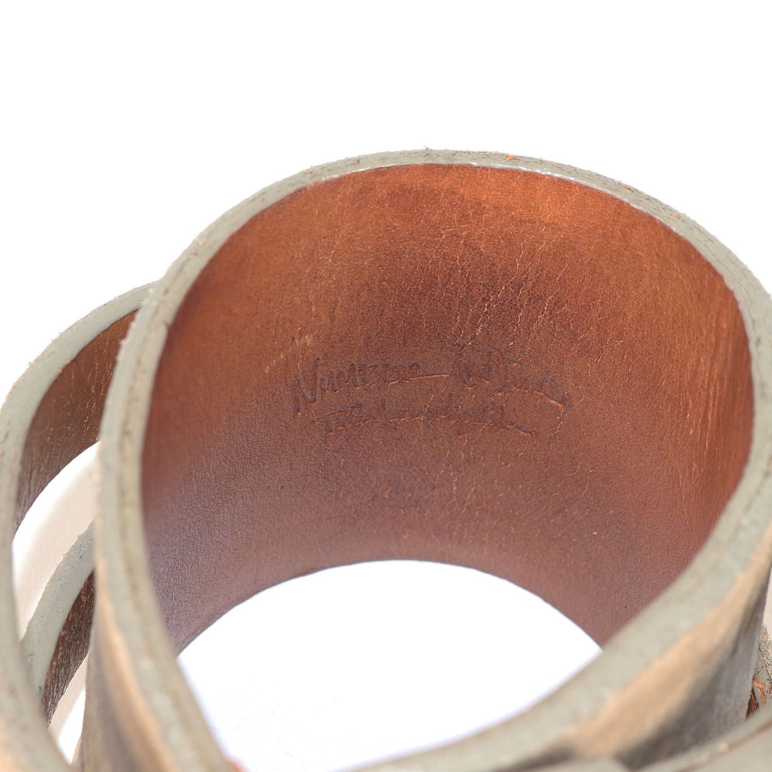 ナンバーナイン 07ss アバウトアボーイ期 レザー ブレスレット NUMBER (N)INE ナンバーナイン ブレスレット | 07SS About A Boy期