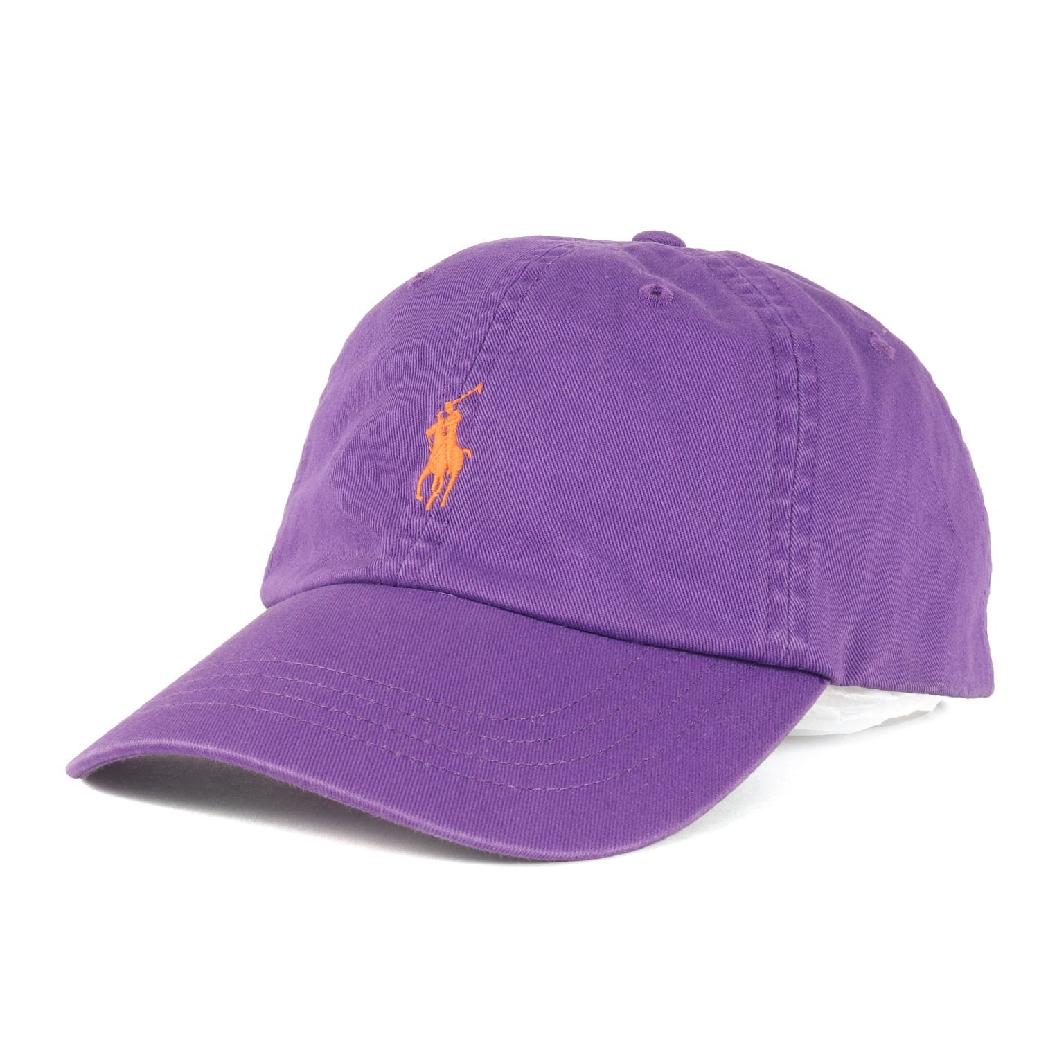 POLO Ralph Lauren ポロ ラルフローレン キャップ サイズ ONE SIZE コットンチノ 6パネルキャップ CLS SPRT CAP パープル ブランド 帽子 メンズ