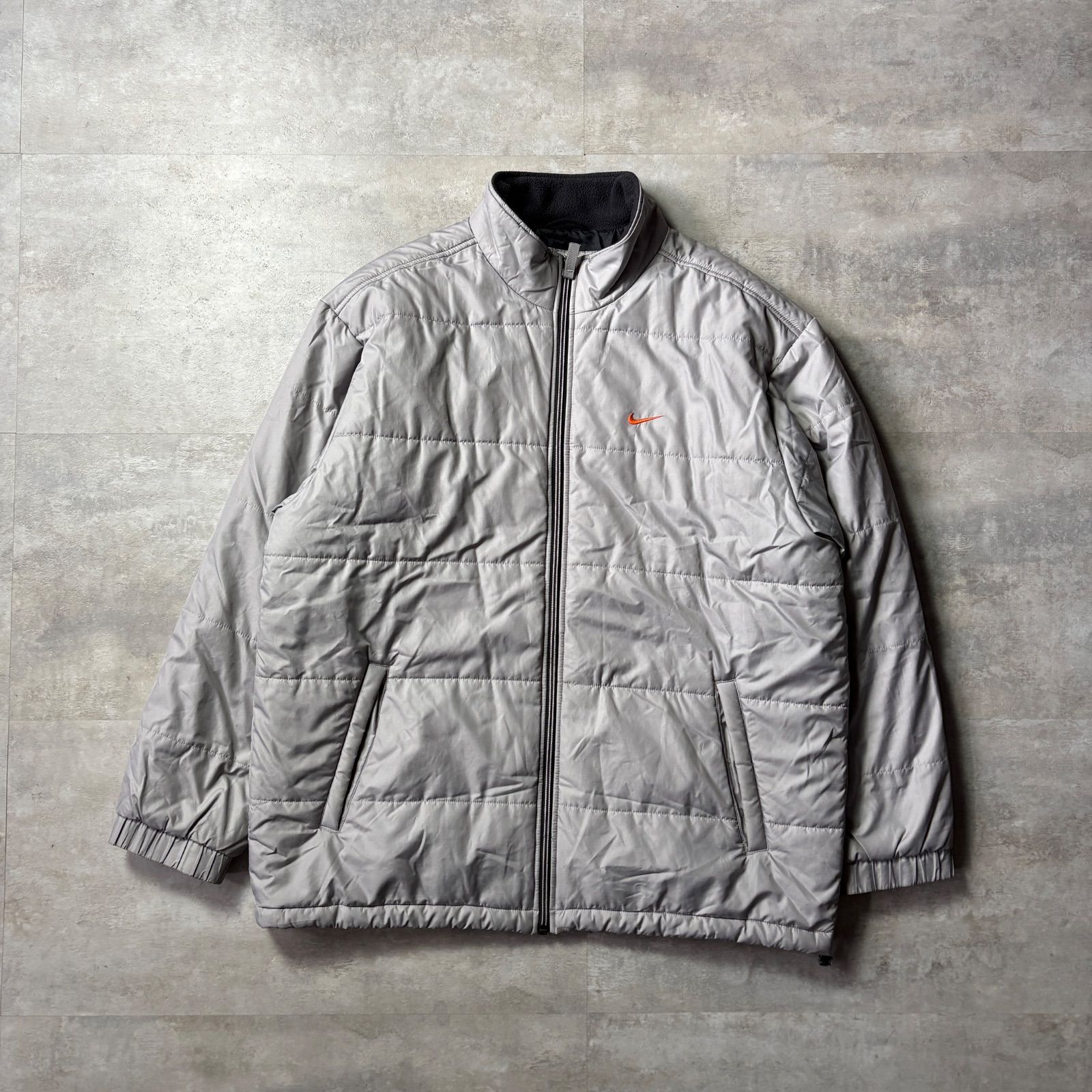 00s NIKE パファージャケット 中綿 ダウンジャケット L シルバー 