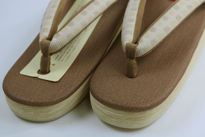 カレンブロッソ 菱屋カフェ草履 鼻緒がお洒落 Lサイズ Shops 010502