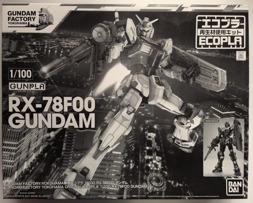 BANDAI SPIRITS 1 100 GUNDAM FACTORY RX 78 F 00 エコプラ 黒箱