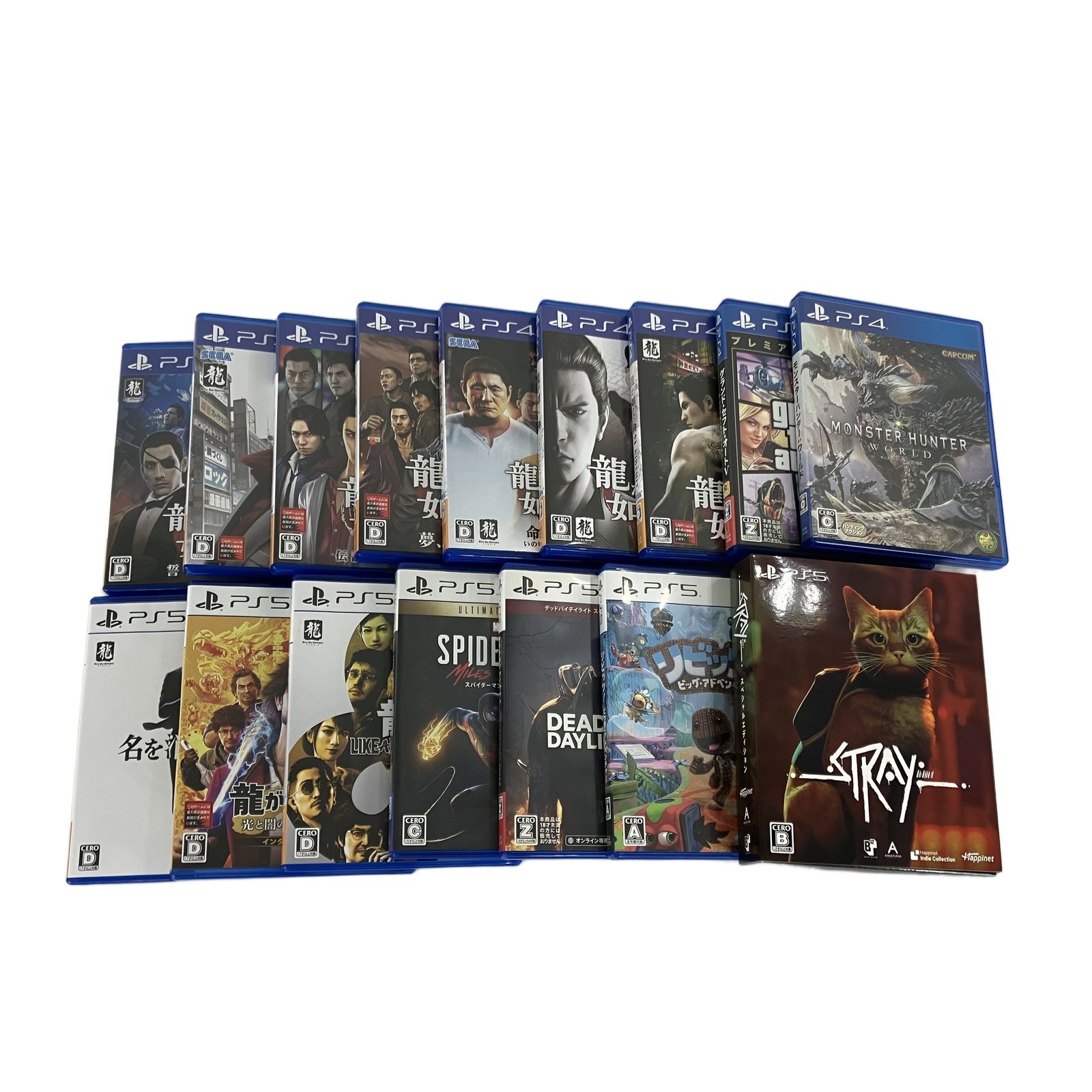 SONY PS 5 4 カセット 16点おまとめ 龍が如くなど ソニー ゲームカセット ソフト 家電