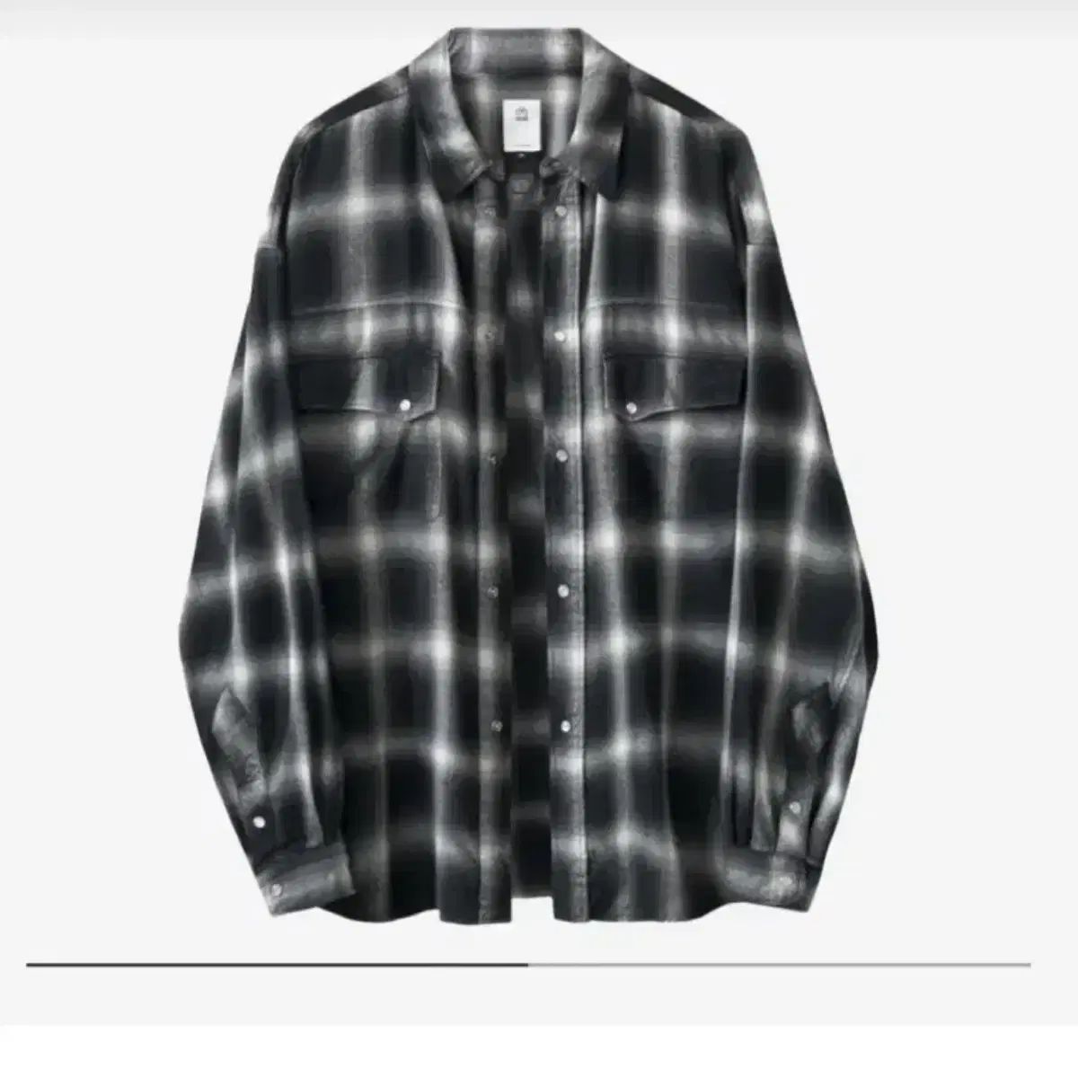 2 POLYTERU ウェスタン インク白 シャツ チェック柄