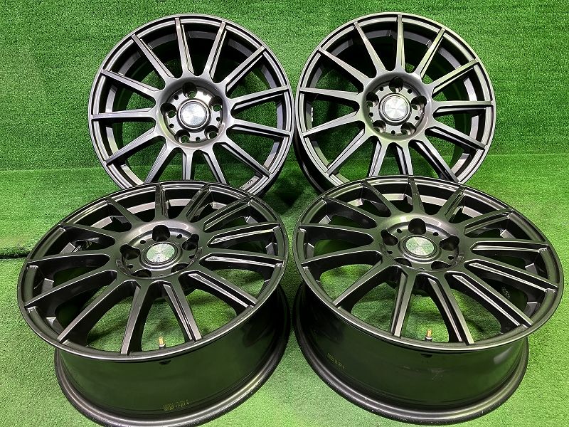 ベルバ ﾊﾘｱｰ ｳﾞｪﾙﾌｧｲｱ ホイール アルミ ガンメタ 17インチ 7 J 5穴 4本 114 3 39