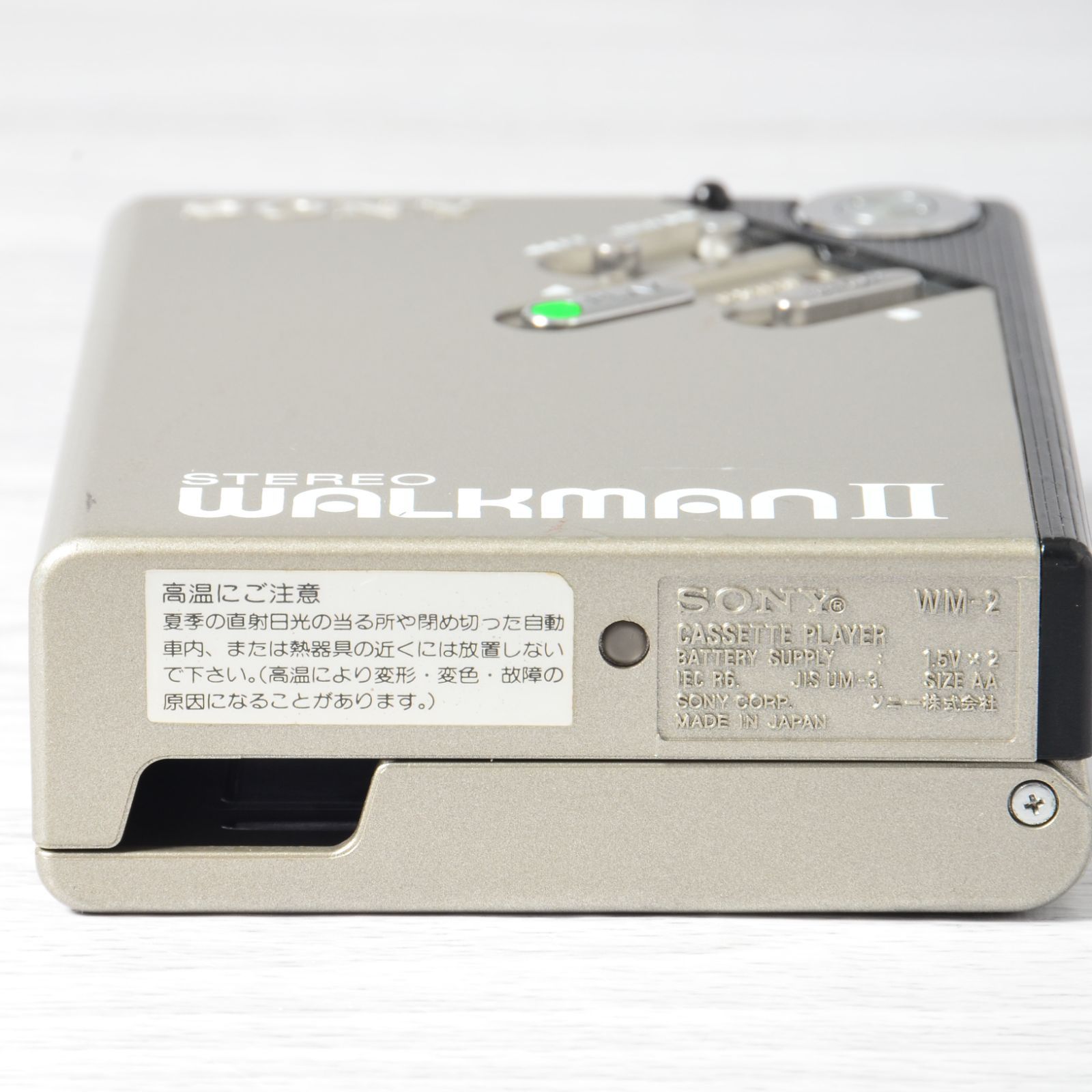 SONY WALKMAN WM-2 カセットウォークマン シルバー 整備済 TY408