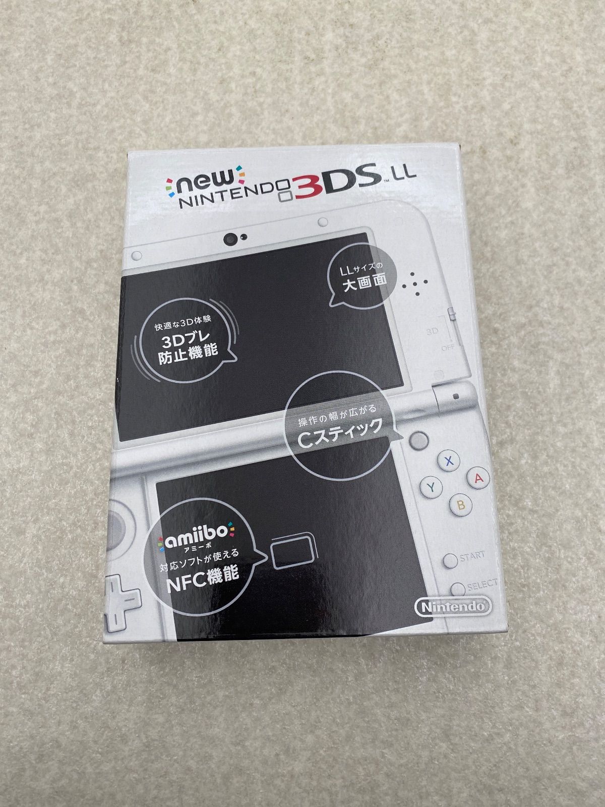 ニンテンドー3 DSLL本体 パールホワイト 動作品